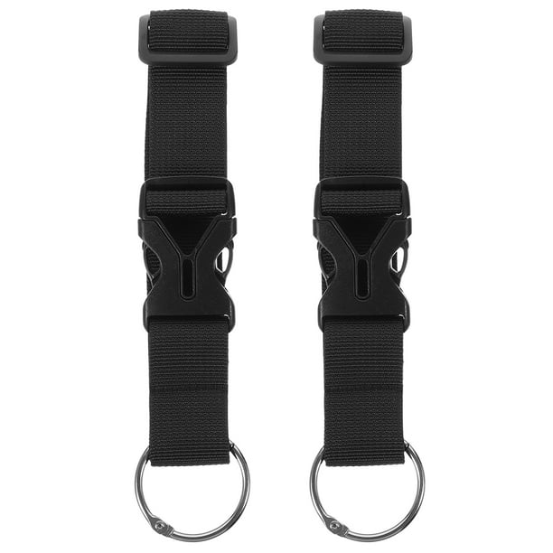ColoMX Cinturas de maleta ajustables de 2 piezas correas de hebilla de mochila Correas de equipaje de viaje al aire libre