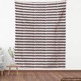 thumbnail image 4 of Geometric Upholstery Fabric by the Yard, Chevron Pattern Illustration of Horizontal Zigzag Lines Print, Decorative Fabric for DIY and Home Accents, White Charcoal Grey and Coral by Ambesonne, 4 of 5