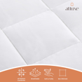 thumbnail image 3 of White King Size Bamboo Comforter - Soft, Breathable, and Hypoallergenic All Season Bedding - Durable and Machine Washable Luxury Comforter Set, 3 of 7
