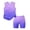 Purple, variant on Grblisyd Outfits for Girls 10-12 Summer Gradient Print Tank Top and Biker Shorts 2 Piece Outfit Kids Cute Clothing Sets