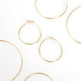 thumbnail image 4 of Humble Chic Small Hoop Earrings for Women - Lightweight Hoops, 18K Gold Plated - 1 inch, 4 of 9
