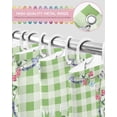 thumbnail image 5 of Easter Shower Curtain Easter Egg Gnome Shower Curtains for Bathroom Decor Spring Flowers Green Buffalo Plaid Bath Curtains Sets for Spring Easter Bathroom Decor Fabric Waterproof Extra Long 72" X 84", 5 of 6