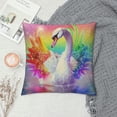 thumbnail image 2 of Orinice Colorful Feathers Graphic Decorative Throw Pillow Cover for Home Couch Living Room Bed Sofa - Printed on Both Sides - Pillow Case 1PC 24x24in, 2 of 5