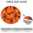 thumbnail image 6 of Happy Halloween Round Tablecloth with Elastic Edge Waterproof Spillproof Pumpkin Skull Bat Spider Table Covers Tablecloth for Halloween Party Decorations Favors (52in), 6 of 7