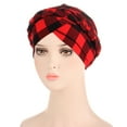 thumbnail image 3 of Lroveb Turbans for Women Head Wrap Hijab Cancer Hat Cap Ethnic Bohemian Floral Print Braid Hair Cover Turban Headwear Beanie Hat, 3 of 3
