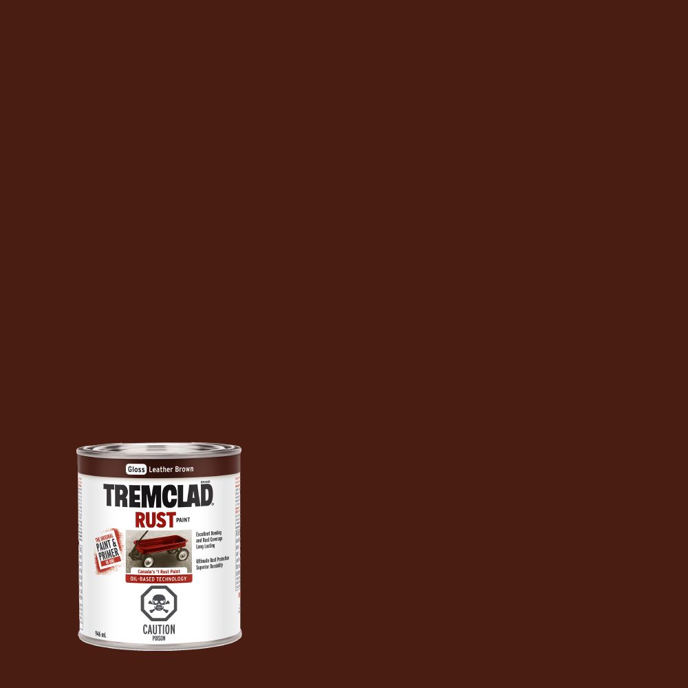 TREMCLAD OilBased Rust Paint In Flat Leather Brown, 946 mL Walmart