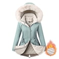 thumbnail image 4 of Vedolay Parka Jackets Coat for Women Casual Loose Fall Coat for Women Jacket Blue,2XL, 4 of 5