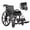 Black Sliver, variant on Wheelchairs for Adults, Portable Lightweight Wheelchairs Foldable for Senior, Removed Cushion, Adjustable Armrest Footrest, Easy Transport & Storage, 275 LBS Capacity, 20" Seat, Carbon Steel Frame