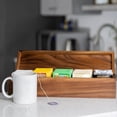 thumbnail image 4 of Rectangular Tea Box Acacia Wood, 4 of 8