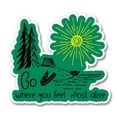 thumbnail image 1 of Go Where You Feel Most Alive Adventure - 8" Vinyl Sticker - For Car Laptop I-Pad - Waterproof Decal, 1 of 1