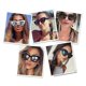 thumbnail image 4 of Vintage Cat Eye Sunglasses Woman Retro Brand Cateye Shades Sunglasses Gradient Mirror Plastic Frame, 4 of 5