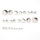 thumbnail image 2 of 24pcs Black and White Glitter Toenails Wearable Manicure Nail Patches Finished Nails Ladies Glossy Artificial Toenails, 2 of 5