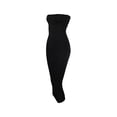 thumbnail image 4 of Vestido de tubo con cuello barco para mujer Vestido de verano sin mangas de color sólido, negro, S Kearding AP1097-10B, 4 of 7