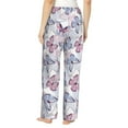 thumbnail image 3 of Fotbe Butterflies in Pastel Women's Pajama Pants,Sleepwear Pants,Pj Bottoms Drawstring And Pockets-X-Large, 3 of 9