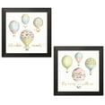 thumbnail image 2 of Gango Home Decor Shabby-Chic Beautiful Romance XXI & XXII; Two 12x12in Art Prints in Black Frames, 2 of 6