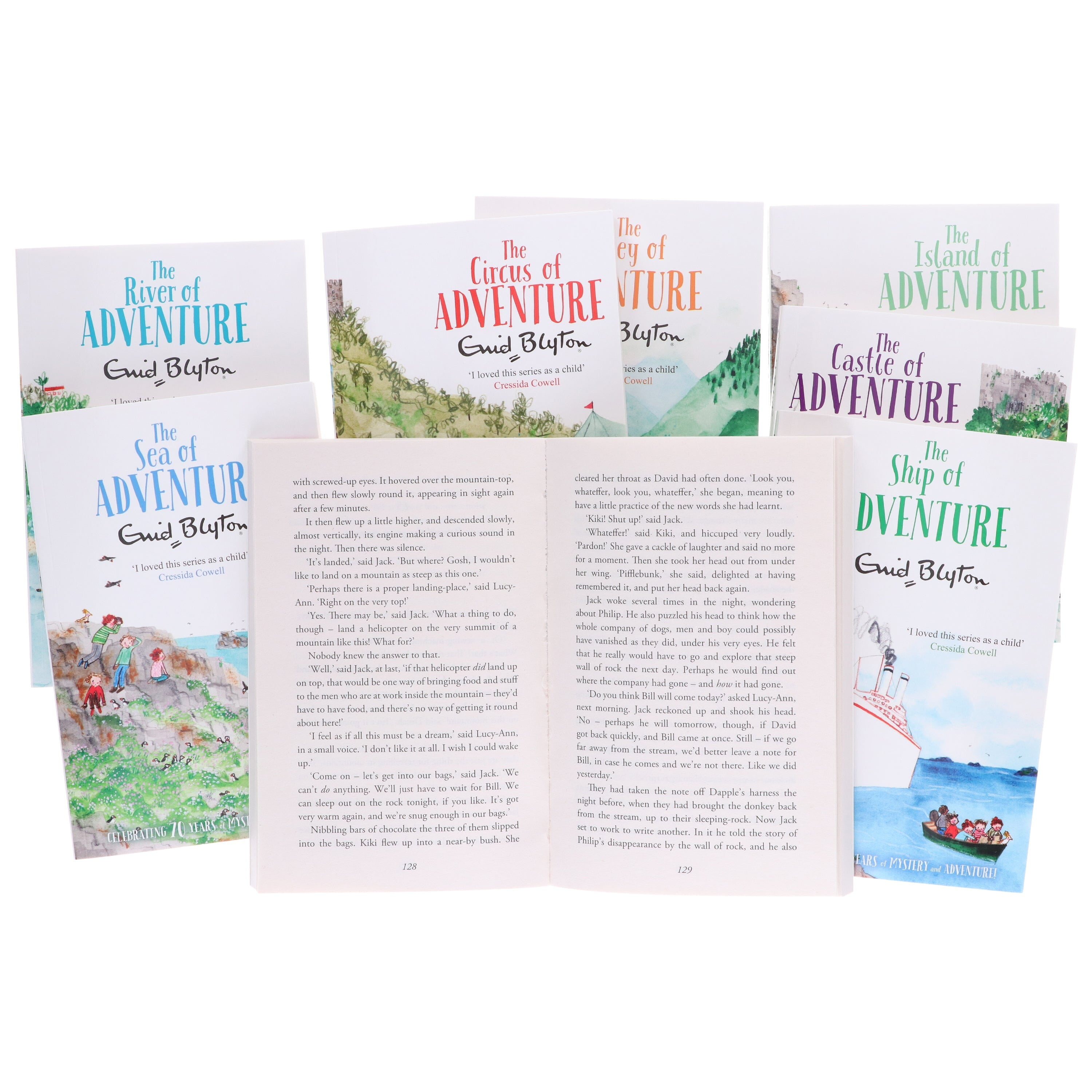 Enid Blyton Adventure Series 8 Books Box Set - Ages 9-14 - Paperback
