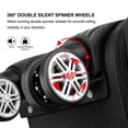 thumbnail image 4 of Soft-sided Fabric Luggage Roller Luggage Lightweight 20" Black, 4 of 6