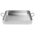 thumbnail image 4 of HUBERT Lasagna Casserole Pan, Silver 5-Ply Stainless Steel 14 1/2"L x 13 2/5"W x 2 2/5"H, 4 of 5