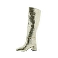 thumbnail image 2 of Bellini Remi Women Knee High Boots In Gold Metallic Crinkle, 2 of 6