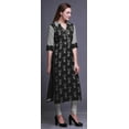 thumbnail image 3 of Bimba Robe Longue en Rayonne Imprimée Tunique Droite pour Femmes Haut Indien, 3 of 6