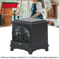 thumbnail image 4 of 1:12 Chimenea en Miniatura, Muebles de Chimenea Vívida de Muñeca Decoración Simulada Exquisito para Fiesta en Casa para Coleccionista, 4 of 7