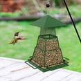 thumbnail image 7 of Multi Layer Hanging Bird Feeder, Large Metal Lantern Style Outdoor Garden Feeder with Hook, Green Decorative Bird Seed Cage, 7 of 7