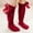 Wine, variant on Eltusu Toddler Girls Socks, Tight Solid Color Cotton Dance School Uniform Socks Red Size 2-4 T