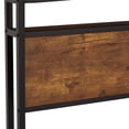 thumbnail image 4 of Paproos Twin Bed Frame, Metal Platform Bed with LED lights & Charging Station, Heavy Duty Metal Twin Bed with Headboard, Twin Size Metal Bed Frame with Underbed Storage, Rustic Brown#3, 4 of 9