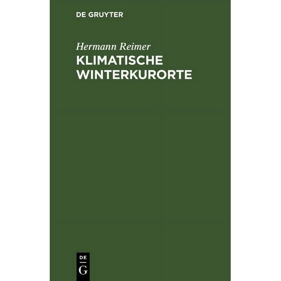 Klimatische Winterkurorte (Hardcover)