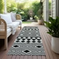 thumbnail image 6 of Addison Rugs Chantille Indoor/Outdoor Transitional Diamonds Black Washable Runner Rug, 2'3" x 7'6", 6 of 6