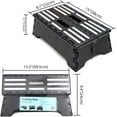 thumbnail image 3 of 5 inch Portable Folding Step Stool, Non-Slip Textured Grip Surface, Black, 3 of 7