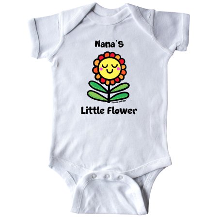 

Inktastic Nanas little Flower Gift Baby Boy or Baby Girl Bodysuit