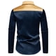thumbnail image 5 of Blusa y camisa de manga larga con cuello vuelto para hombre, blusa informal de moda con botones y retazos, blusa de manga larga con cuello vuelto, blusa de poliéster para hombre, 5 of 8