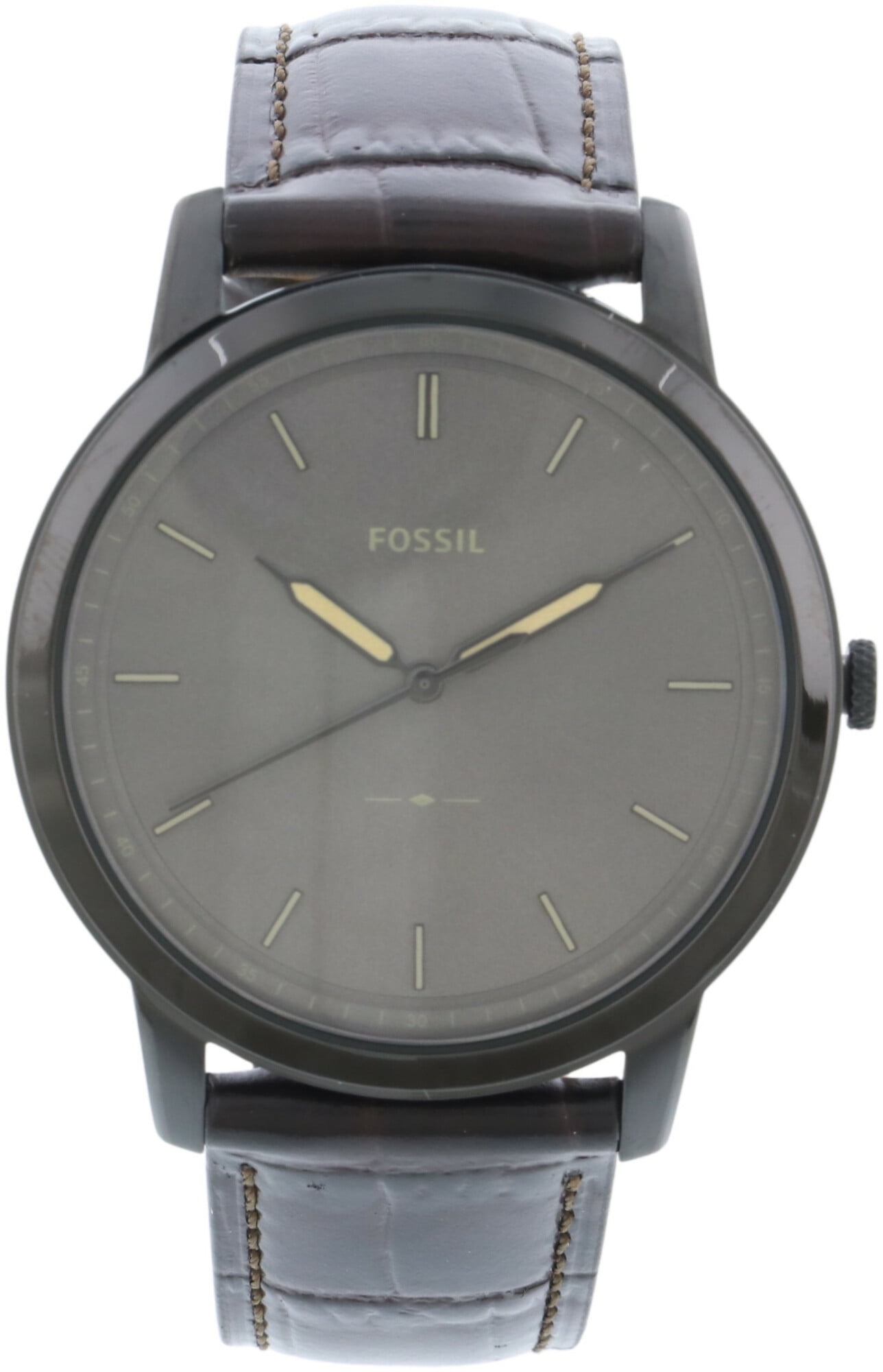 Leather Japanese Quartz Dress Watch 