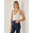 thumbnail image 5 of Halter Neck Jersey Crop Top, 5 of 7