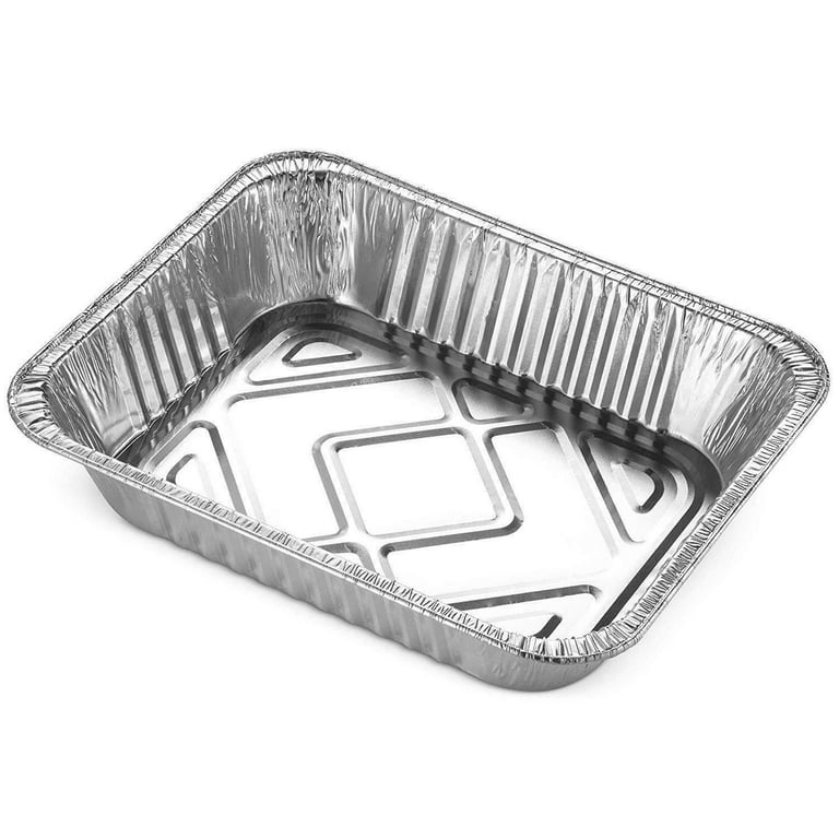 Aluminum Pans Half Size, 9X13, Extra Heavy Duty Disposable Foil Pans For  Baking (100 Pack) Roasting & Chafing, Bulk Quantity for Caterers,  Restaurants