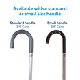 thumbnail image 6 of Carex Aluminium Round Handle Walking Cane for Adults and Seniors, Silver, 250 lb Weight Capacity, 6 of 8