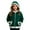 Dark Green, variant on SonxaHe Toddler Girls Hoodies Fleece Christmas Zip Fur Trim Hooded Sweatshirt with Pockets Warm Soft Cozy Outdoor Hoodies Black,Sized 2-3