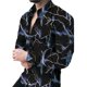 thumbnail image 1 of , ropa para hombre, camiseta con estampado de flores, camisa con solapa superior, tendencia de moda, venta caliente, nueva camiseta retro informal para hombre de talla grande, 1 of 6