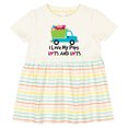 thumbnail image 3 of Inktastic I Love My Pops Girls Baby Dress, 3 of 5
