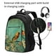thumbnail image 2 of Easygdp Retro Birds Mochila para Laptop de Viaje con Puerto USB, Mochila para Laptop con Puerto de Carga USB para Mujeres y Hombres, 2 of 7