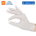 thumbnail image 1 of 100Pcs Guantes desechables para la limpieza de la casa médica de peluquería INTCO Guantes, 1 of 6