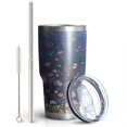 thumbnail image 2 of 30oz Pioneer Flower Tumblers Stainless Steel Tumbler with Lid and Straw,Vacuum Insulated Double Wall Travel Tumbler Cups Mug with Cleaning Brush for Coffee,Tea, 2 of 7