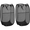 thumbnail image 1 of Laundry Hamper [2 Pack] Collapsible Pop Up Mesh Laundry Basket Laundry Bag Collapsible Laundry Hamper With Handle, Black Starlight, 1 of 5