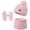 Pink, variant on Splozh Newborn Girl Winter Hats Kids Winter Hat Scarf Gloves Set Girls Boys Hat with Pom Neck Warmer 3pc Fleece Knitted Set for Baby Blue,4-10 Years