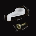 thumbnail image 2 of Unique Bargains 25mm Plastic White for 4mm Glass Mirrors Holder Glass Retainer Clips Kit 20 Pack, 2 of 6