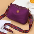 thumbnail image 2 of Bolsa bandolera de nailon de hombro de moda Moda portátil para el trabajo (púrpura) JShteea Para Estrenar, 2 of 6