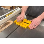 Magswitch SavR Featherboard, miter slot featherboard for use with table saw or bandsaw, adjustable miter slot, locks in place, easy to use and safe