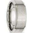 thumbnail image 4 of Stainless Steel Polished With Brushed Center 8mm Flat Beveled Edge Band (Size 12) Made In China sr11-12, 4 of 5