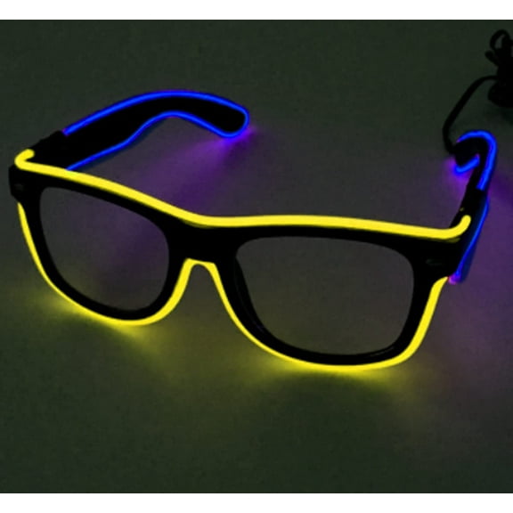 LINLIN LED Glasses, LED Party Glasses Luminous Glasses Visor Glasses Light Up Rave Glasses for Cosplay Halloween Bar Club Party/adult Girl Boy Kids Gifts